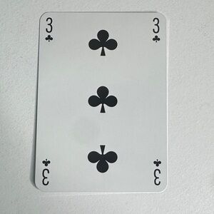 Louis Vuitton Playing Card - 3 Black Clubs